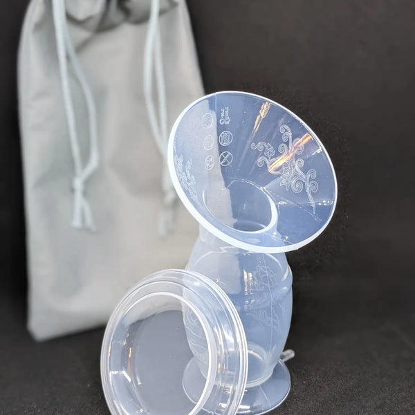 Silicone breast milk collector