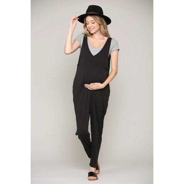 Maternity V-Neck jumpsuit