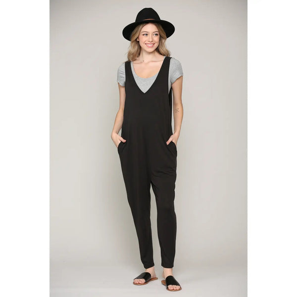 Maternity V-Neck jumpsuit