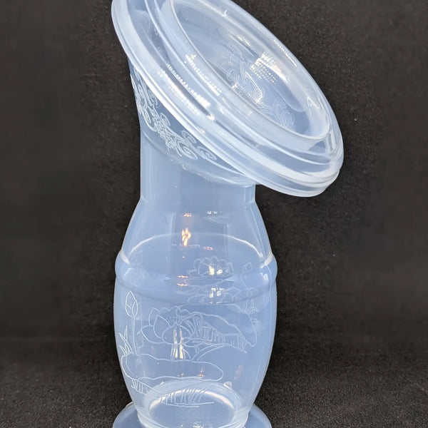Silicone breast milk collector