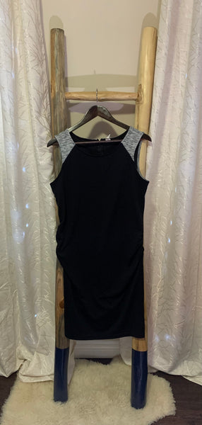 Black and grey Maternity dress
