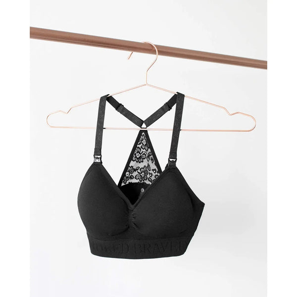 Sublime lace back seemless nursing bra